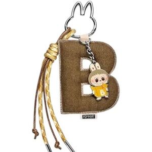Pin For Love Letter Pendant Keychain - Letter B